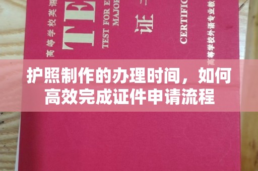 蓬溪护照制作的办理时间，如何高效完成证件申请流程